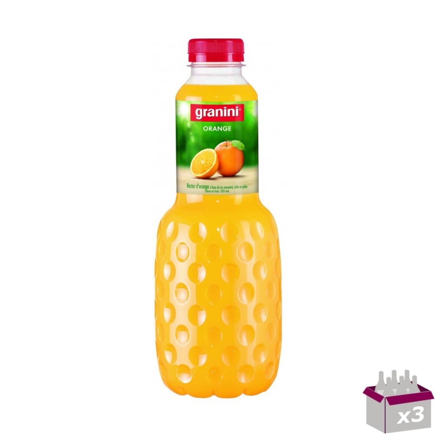 Granini – Orange (sans pulpe) – 3x1L