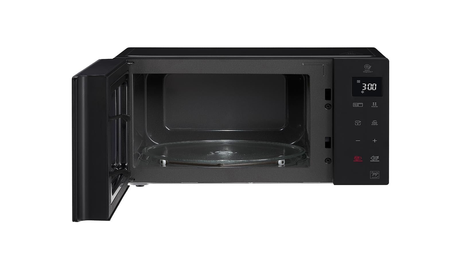 LG MH6535GIB Forno Microonde Smart Inverter con Grill al Quarzo, 25 Litri, 1150 W, Programmi Automatici, 5 Livelli di Potenza Regolabili - Nero Fumè