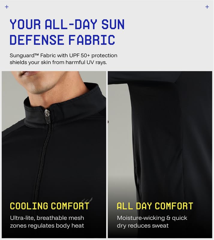 Image of Sunscreen Jacket ICE Pro - UPF 50+ Cooling Jacket for Men & Women | Cool Rush Pro Tech, UV Protection, Breathable, Sweat-Wicking, Anti-Microbial, Lightweight Sun Hoodie for Outdoor Sports & Travel