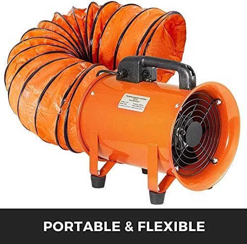 Heavy Duty PVC Flexible Ducting 10m - Portable Ventilation Hose, Flame Retardant, 300mm Diameter, Ideal for Fans, Airflow Systems, and HVAC Applications