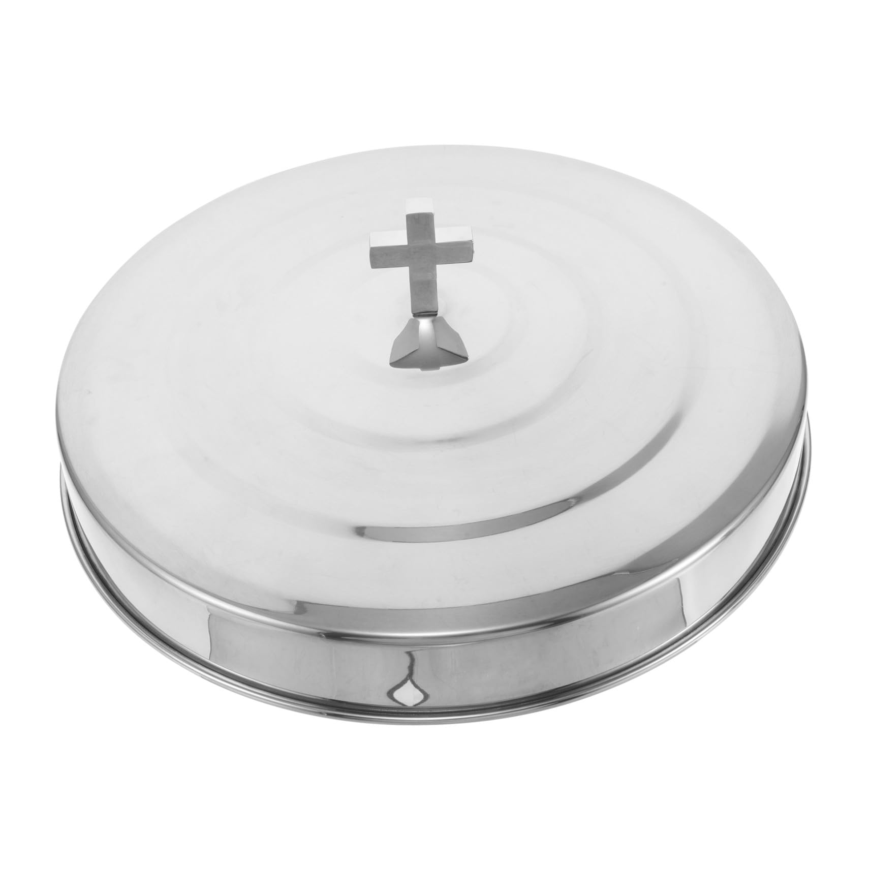 Tablett Aus Edelstahl Kuchenform Abendmahlsteller Für Religiöse Zwecke Lagerfeuerplatten Metall-kuchenform Kuchenbackform Tiefe Platte Zum Servieren Praktisches Tablett Für Feiern