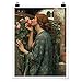 Bilderwelten Poster John William Waterhouse - Soul of The Rose, Satiné Autocollant 60 x 45cm
