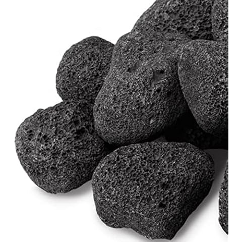 GASPRO 10 lb Large Black Lava Rocks Cover
