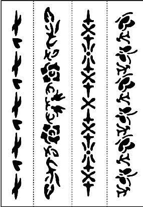 Temporary Tattoos Stencil - Armbands