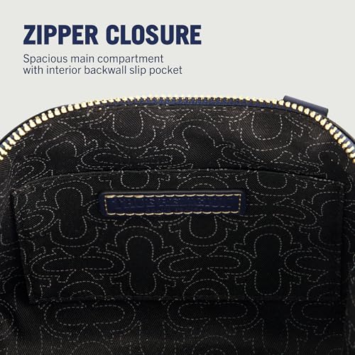 True Religion Women's Satchel Bag, Frayed Denim Crossbody Handbag Purse with Adjustable Shoulder Strap, Denim 6