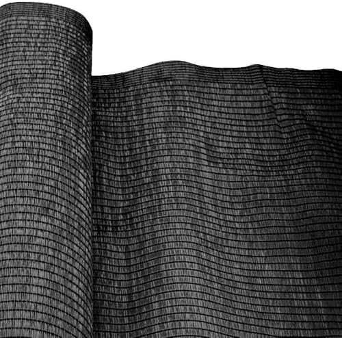 Mallazo de ocultación para jardín de plástico Negro 5x1,5 m