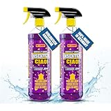 WOSHUP! Insektenlöser Xtra Skin Schutzfilm 1000 ml Insekten-Entferner, Insektenspray für Wohnwagen, Wohnmobil, Caravan, Auto, Motorrad für Lack, Windschutzscheibe, GFK, Kunststoff (2X 1 Liter)