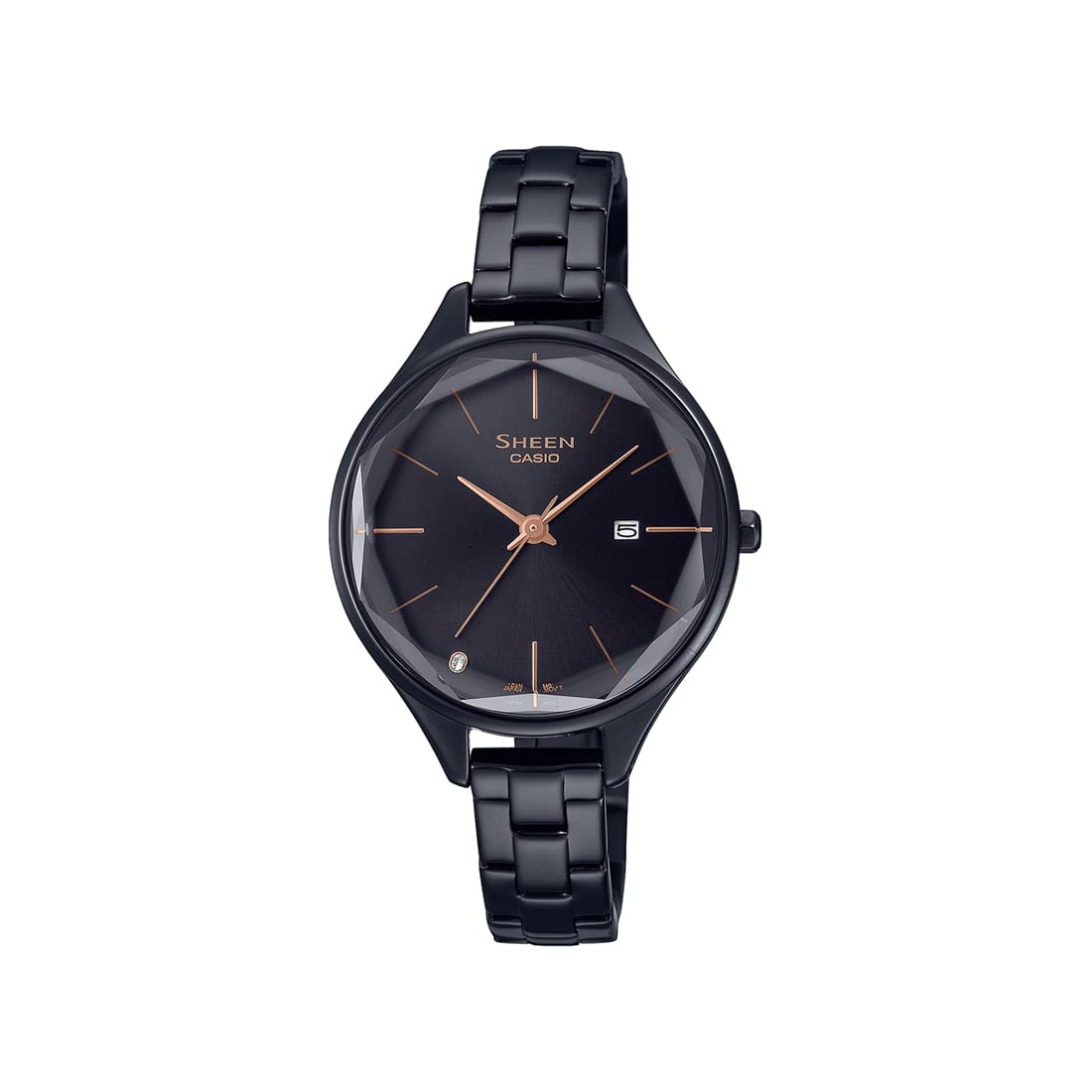 Casio Sheen Analog Black Dial Womens SHE-4062BD-1AUDF (SH251) (B09RP7TTP4) Amazon Price History, Amazon Price Tracker