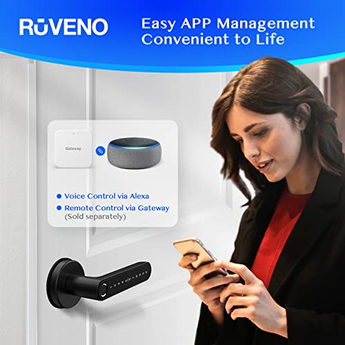 Ruveno Smart Locks Front Door, Fingerprint/Keyless Door Lock, Keypad Door Lock, Smart Door Handle, Wifi Door Lock, Electronic Digital Door Lock, Bedroom Biometric Door Lock Ruveno Smart Locks Front Door, Fingerprint/Keyless Door Lock, Keypad Door Lock, Smart Door Handle, Wifi Door Lock, Electronic Digital Door Lock, Bedroom Biometric Door Lock