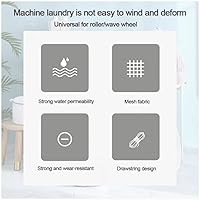 Vista 5 de Bolsa de lavandería resistente, bolsa de lavado de malla, tamaño extragrande, cierre de cordón, tela de red duradera y reutilizable, paquete de 5