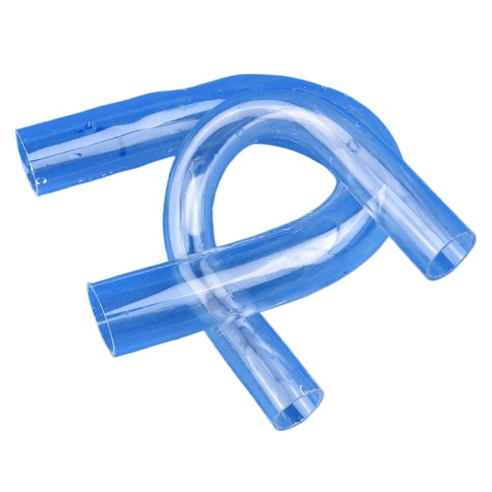 Acrylic Rigid Round Tube, Acrylic U-Tube Pipe Fittings for Aquarium Fish Tank Transparent Elbow Connector 20-32mm(25mm)
