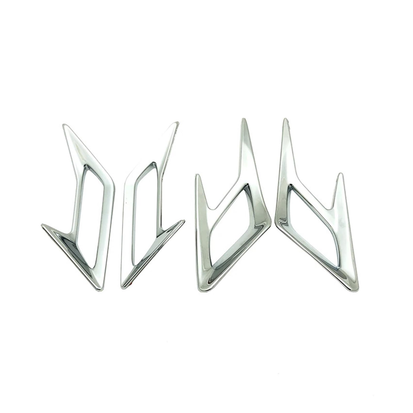 2023 Motorrad Chrom vorne und hinten Kotflügel Vent Dekoration Zierleisten Kompatibel mit Honda Goldwing GL1800 Goldwing 1800 GL 1800 2018-2022(Front and Rear)