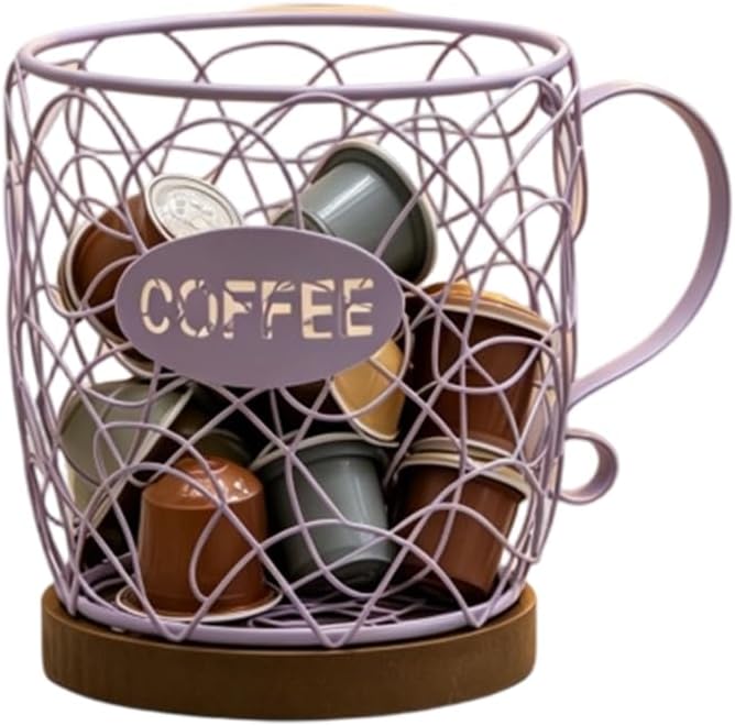 Rustics Iron And Coffee Container For Space Saving