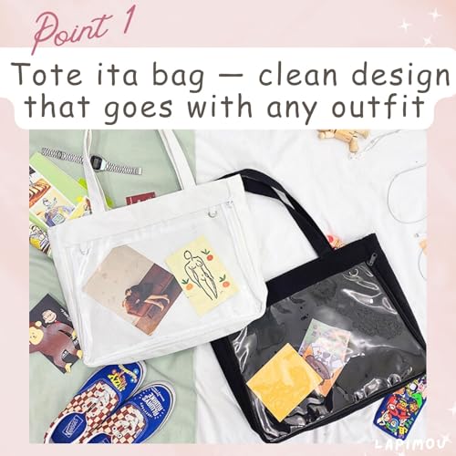 Bolso Tote de Lona Grande Ita Cute Kawaii Anime miniatura 3
