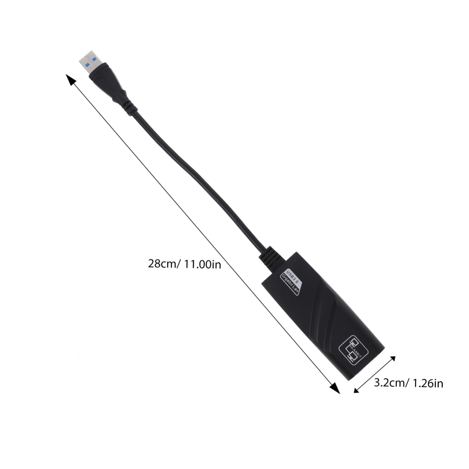 Gadpiparty 1000m USB to Ethernet Adapter Play Mbps Network Interface Card USB to Adapter for Laptops and Desktops No Driver Required for Easy Setup