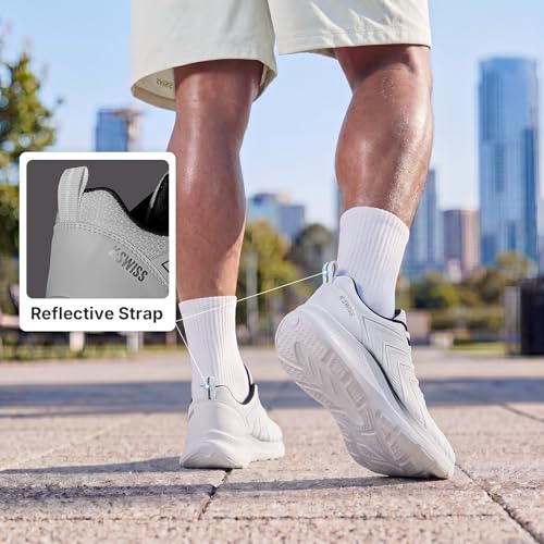 Image of K-Swiss Men's Mellow Running Shoe - Lightweight Fashion Sneaker Cross Training Shoe for Jogging Walking