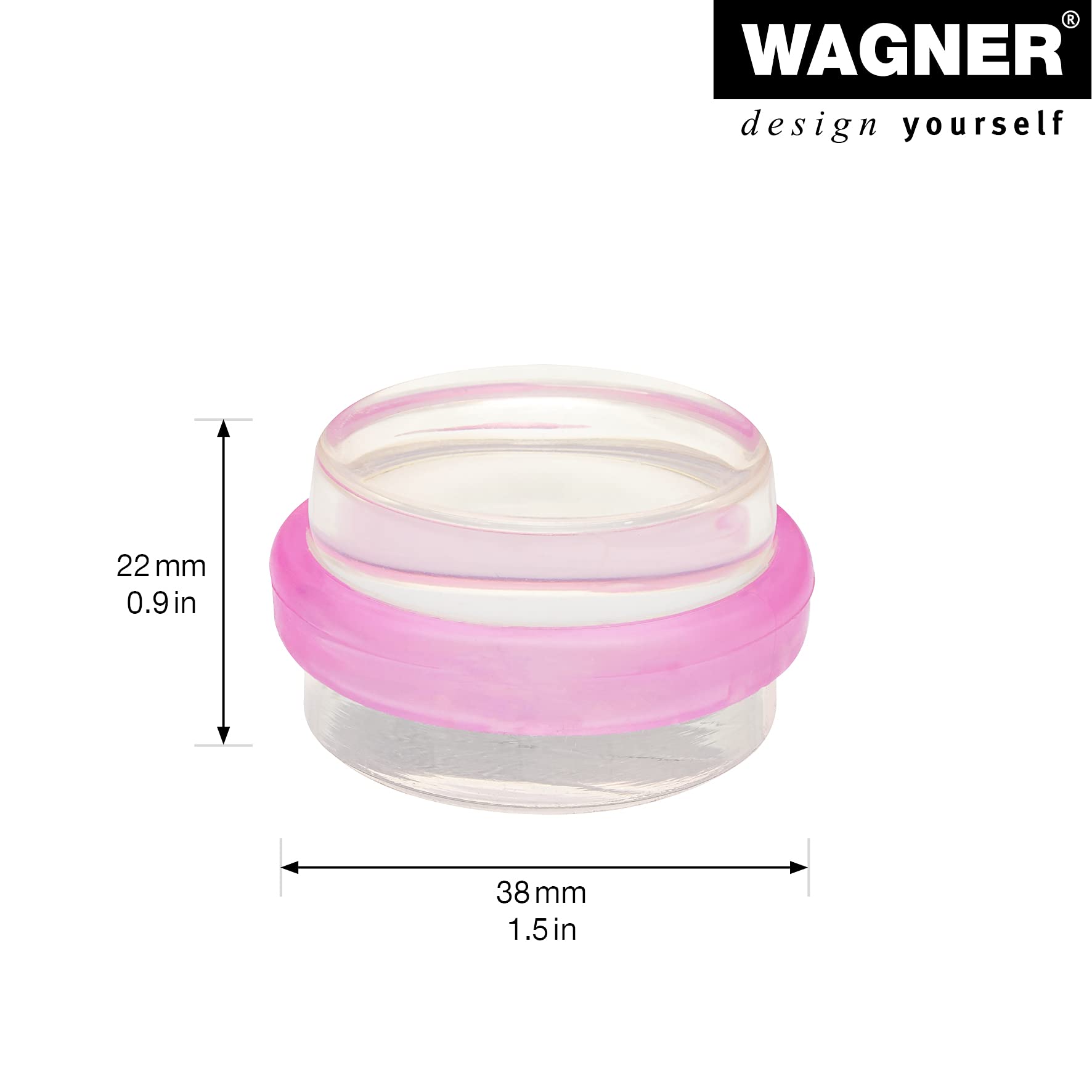 WAGNER Türstopper PINK FLOWER - Blumentopf Design Mit Sandfüllung 1500g