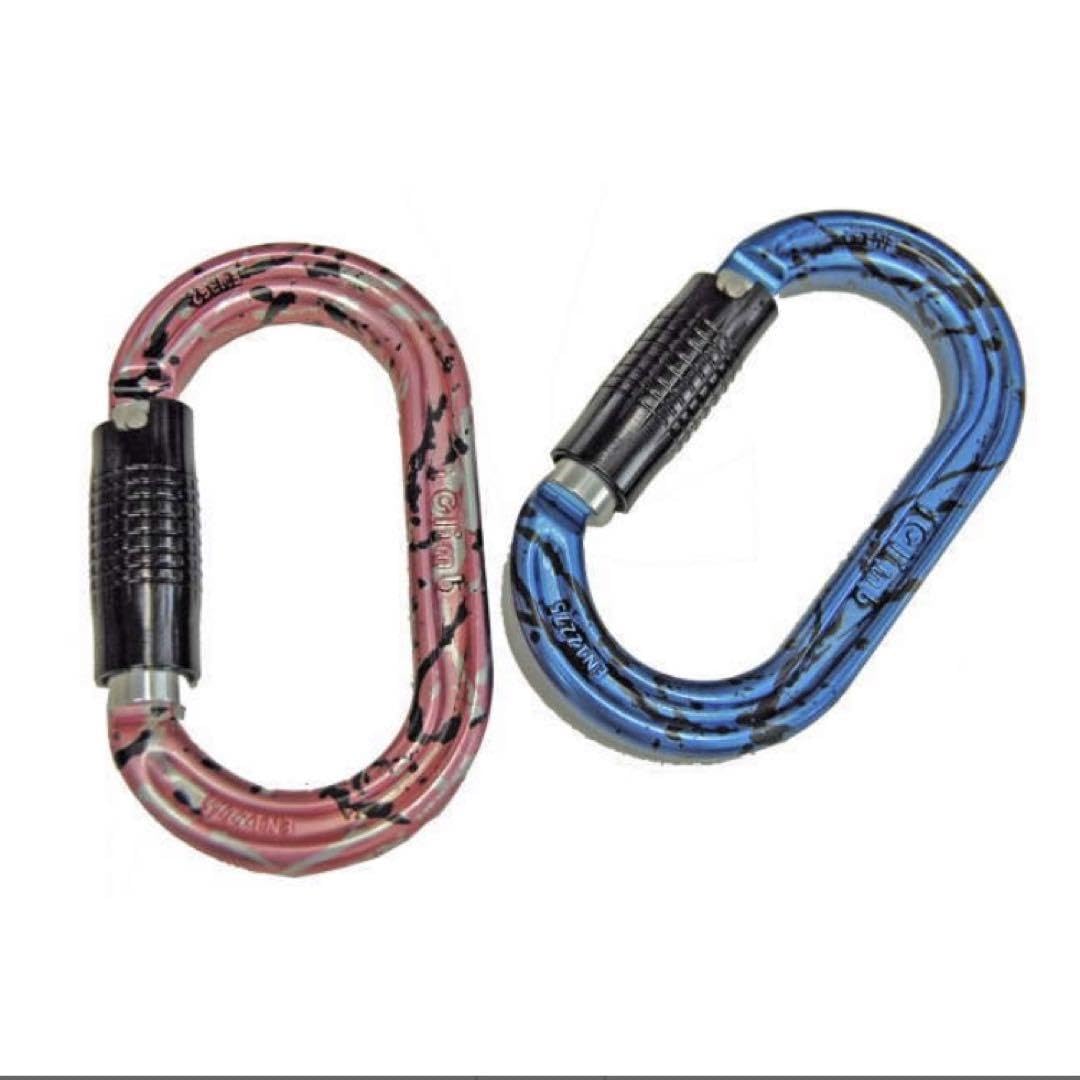iClimb カラビナ青色 ピンク 新品未使用各2枚（4枚セット