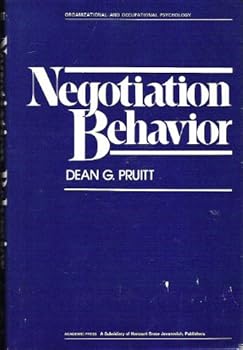 Hardcover Negotiation Behavior (Organizational and Occupational Psychology) Book