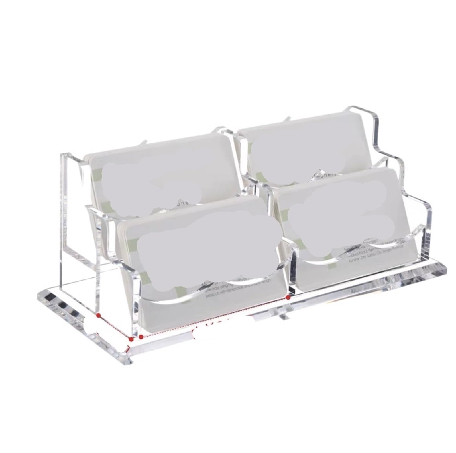 Porta Biglietti Visita Porta Biglietti da Visita Trasparente, Espositore for, for Esposizione, Ufficio Domestico Organizer(22x9x8.5cm)