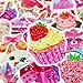 Cute Pink Aesthetic Flash Film Stickers for Girls,Women, 50PCS Cool Trendy Y2K Waterproof Stickers for Water Bottle,Laptop,Scrapbook, Funny Rose Pink Decals for Teens Adults, Party Supplies