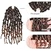 TOYOTRESS Butterfly Locs Crochet Hair - 12 inch 8 Pcs Pre-twisted Distressed Crochet Braids Pre-looped Synthetic Braiding Hair Extensions (12 Inch,T30)