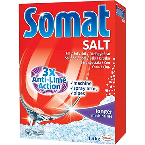 Somat Anti-Lime Action Dishwasher Salt 3.3 Pounds -Pack of 8 Cover