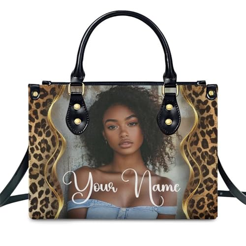 Bolso personalizado para mujer tote de cuero PU miniatura 1