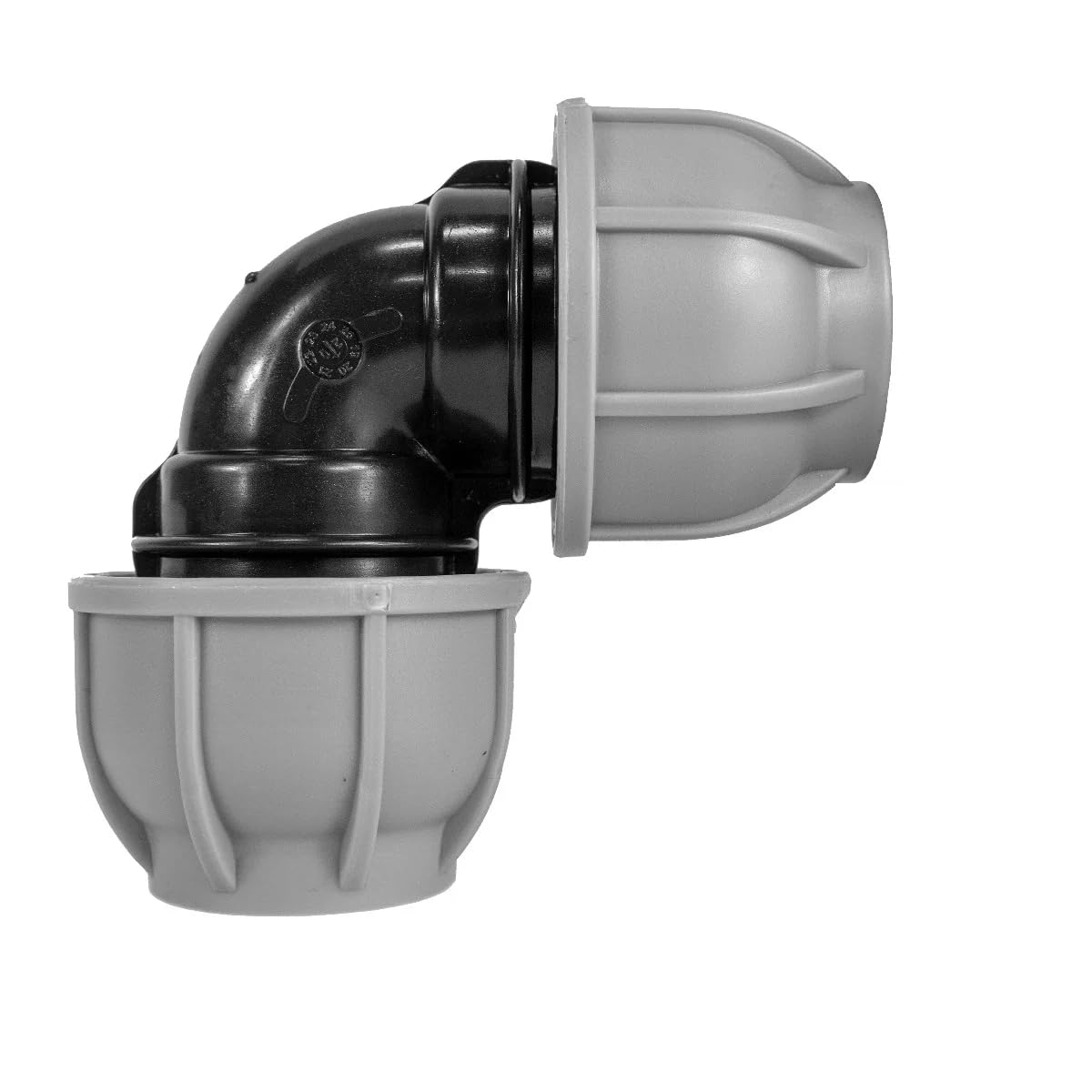 MDPE Compression Fitting PN10 - Elbow 50mm x 50mm - Durable Pipe Connector for Water Supply and Irrigation Systems