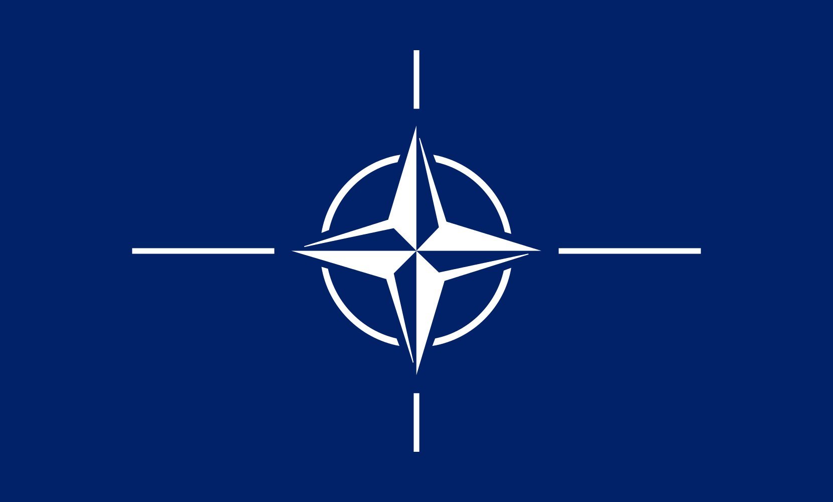 NATO Flag - 90x150cm North Atlantic Treaty Organization Flag With Hoist, Brand New With Tags