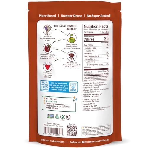 Natierra 00277847 Himalania Organic Cacao Powder Pouch thumb #1