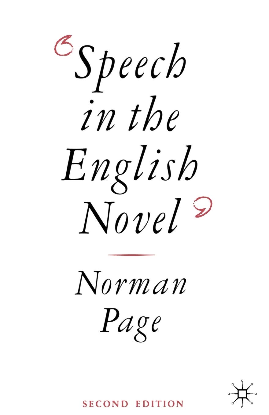 Speech in the English Novel