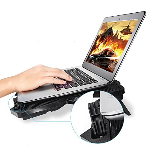 Image of Tarkan Heavy Duty [4 Fans] LED Gaming Cooling Pad [Suitable for Upto 17 inch Laptops] [RED]