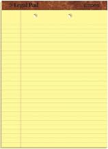 TOPS The Legal Pad Writing Pads, 8-1/2" x 11-3/4", Canary Paper, Legal Rule, 50 Sheets, 12 Pack (7531)