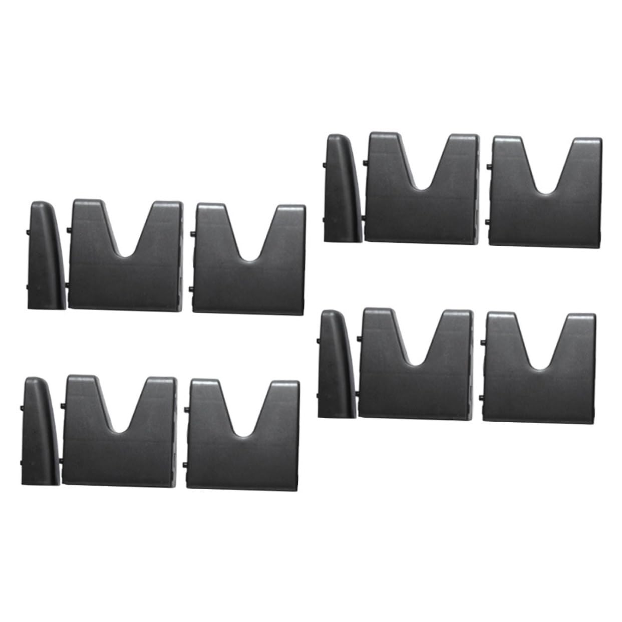 Support de fixation pour coffre de voiture Mikinona x2 en plastique noir modulaire