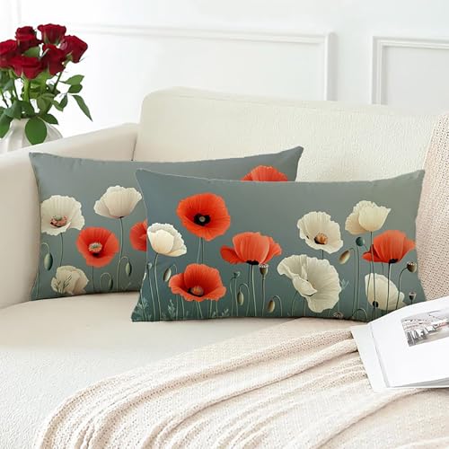 Housse de coussin rectangulaire 40x80 coton velours pour soulager vos lombaires