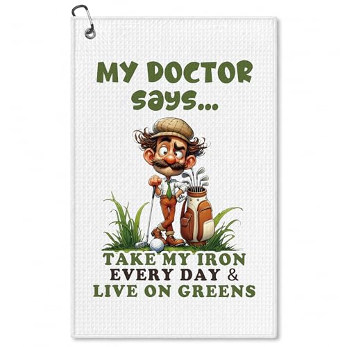 My Doctor Says Golf Funny Golf Towel