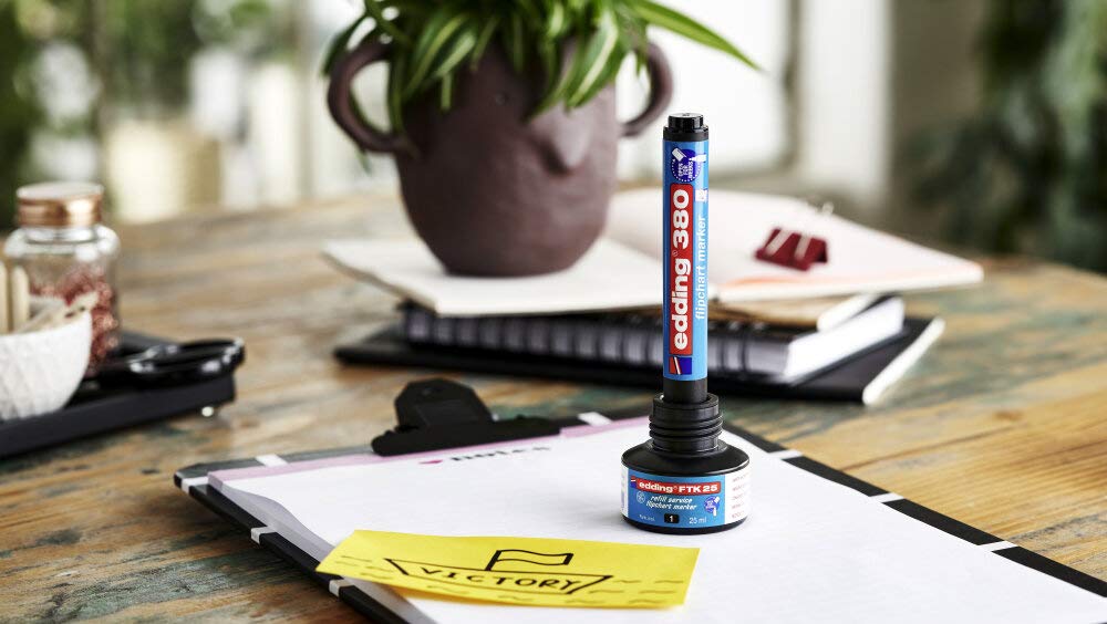 Edding 388 Flipchart-Marker Blau - Keilspitze 4-12 Mm, Trocknet Nicht Aus