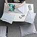 Mailers Shipping Mailing Envelopes Bags by MoTffice White Mail Bags 5 Mil Thick Polyethylene 14.6x19.3 inch Waterproof Tear-Resistant Mail Bag and Destructive Sealant Sealed Bag 50pcs