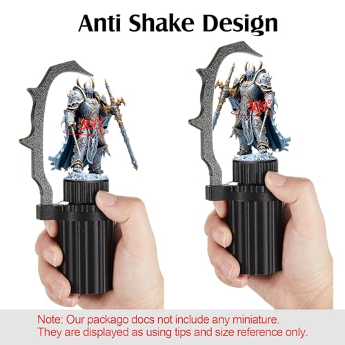 Image of Geelin 2 Set Miniature Painting Handle Versatile 3D-Printing Mini Painting Holder Compatible with Scale Model Base DND Miniatures Fantasy Figurines War Game Accessories