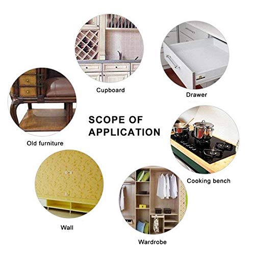 Image of KIRFIZ 2 Meters Aluminium Foil Stickers, Waterproof Sticker Heat Resistant Washable Peel and Stick Aluminum Foil Self-Adhesive Oil Proof Waterproof Kitchen Backsplash Wallpaper Stickers