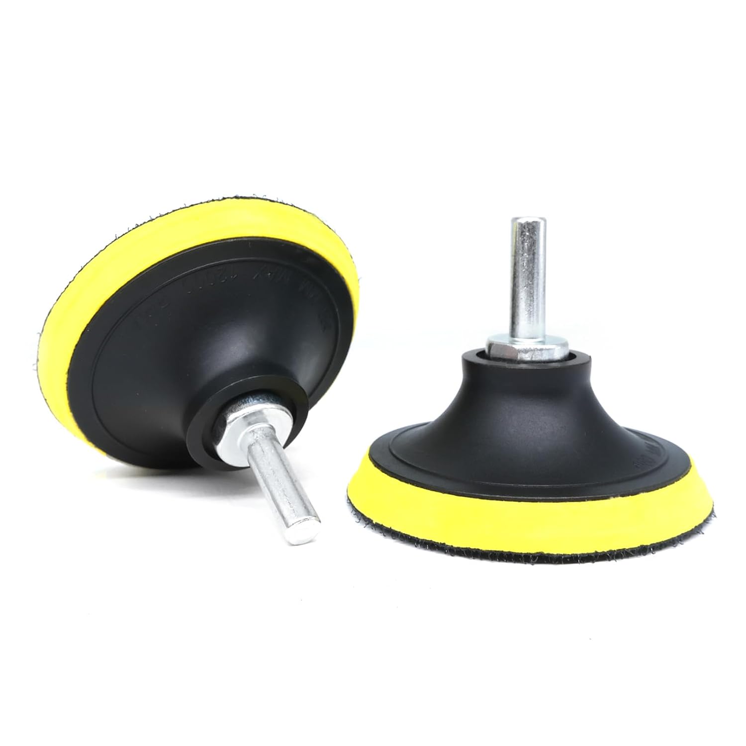 3 Inch Hook and Loop Backing Pads, Orbital Sander Polisher Backer Pads, M10 Drill Adapter, 2-Pcs