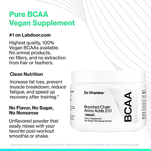 Reviews for Vegan BCAA Powder Unflavored Branched Chain Amino Acids