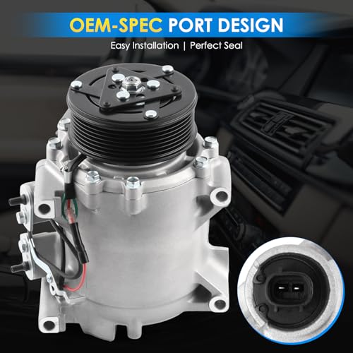 HAYIAUTO Car A/C Compressor Fit for Honda CRV 2002-2006 2.4L Automotive Replacement AC Compressor 38810PNB006, 6511495, 89242, 58881, 57881, HS110R A/C Compressor for Car CO10663AC by HAYIAUTO - Used condition - Image 8