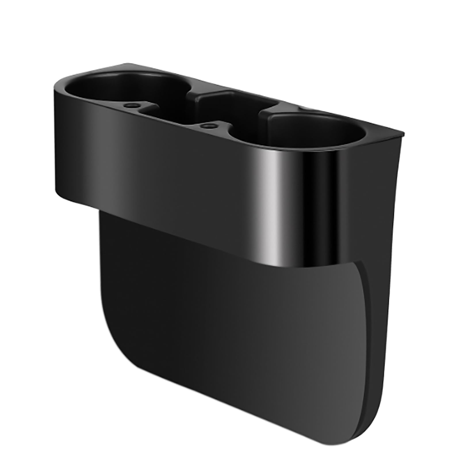 2PCS Seat Wedge Cup Holder for Car, Seat Gap Filler Cup Organizer Storage Box with Coaster(Black)