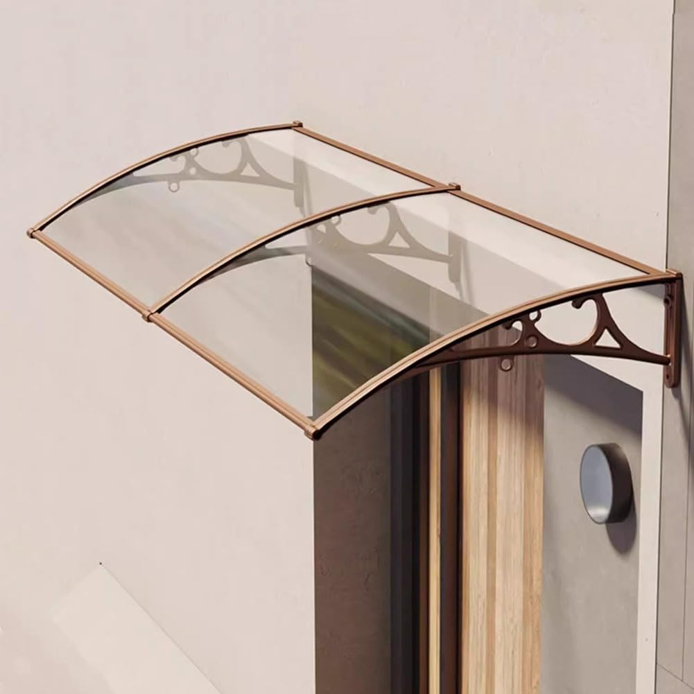 Auvent de porte d'entrée abri de pluie pour balcon extérieur et terrasse anti-UV