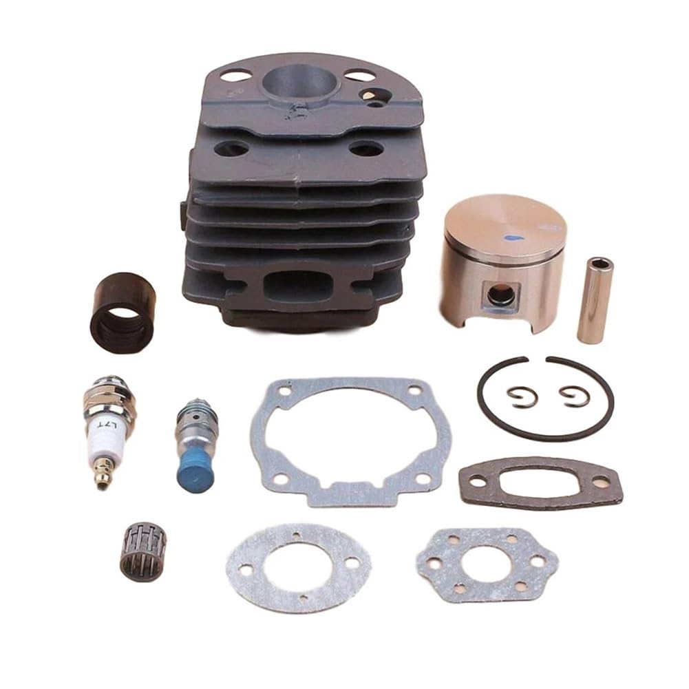 Kit cylindre-piston pour tronçonneuse 50 51 55 avec collecteur d'admission alésage 46 mm