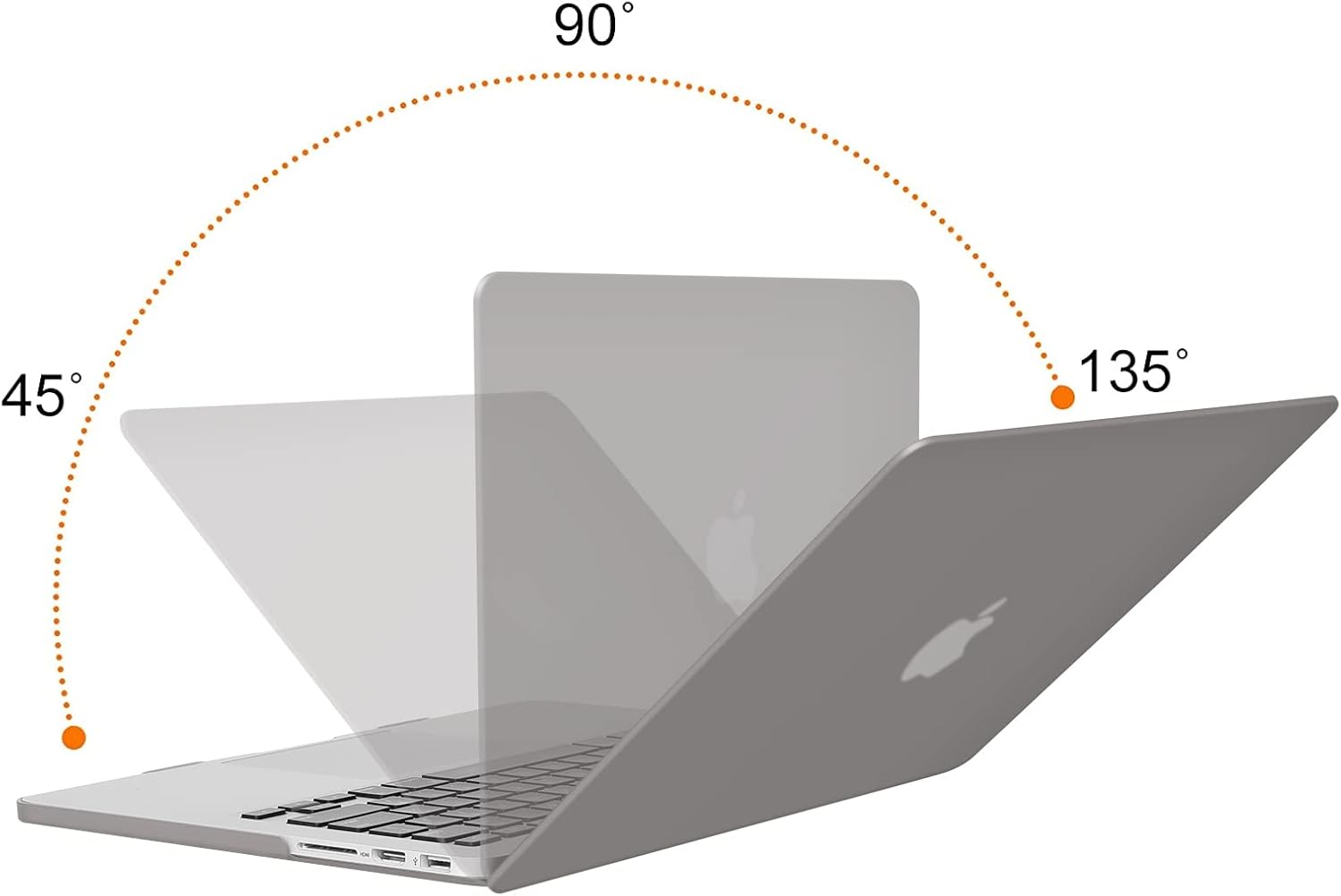 MOSISO Compatible with MacBook Pro 13 inch Case 2015 2014 2013 end 2012 Older Version (Models: A1502 & A1425) with Retina Display, Protective Plastic Hard Shell Case Cover, Gray