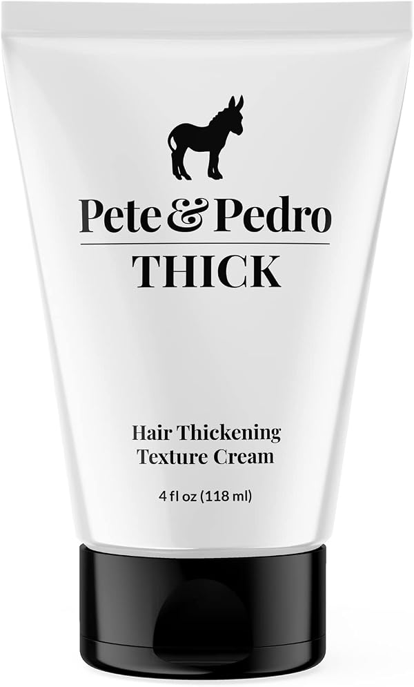 Pete & Pedro THICK Hair Cream - Light-Holding, Thickening & Texture Styling Cream | For Fine, Thin, & Thinning Hair, Men & Women | Adds Thickness, Body, Volume, Fullness | As Seen on Shark Tank, 4 oz.