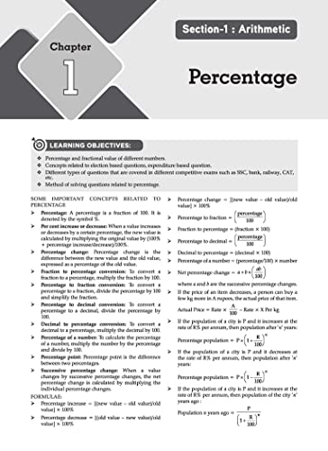 Image of Oswaal Objective Quantitative Aptitude For All Competitive Examinations Chapter-wise & Topic-wise, A Complete Book